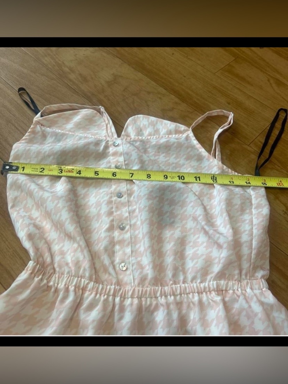Kardashian Kollection Pale Pink Houndstooth Mini Dress - Picture 5 of 6